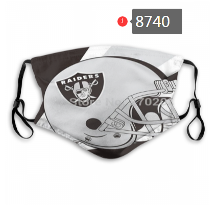 NFL 2020 Oakland Raiders  Dust mask with filter
